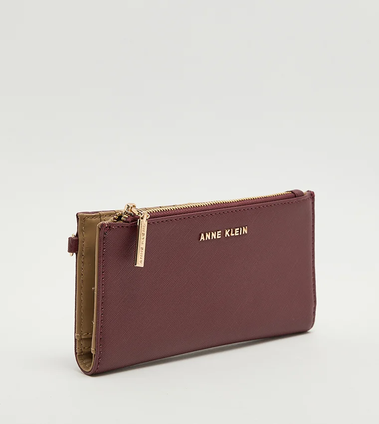 آن كلاين Anne Klein Textured Zippered Wallet